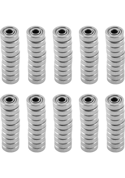 100 Adet Minyatür Mühürlü Metal Korumalı Metrik Radyal Rulman Modeli: 604 Zz 4X12X4MM (Yurt Dışından)