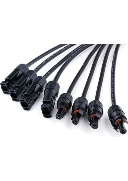 1 Çift 4 Şube Y Tipi Adaptör Erkek ve Dişi Güneş Konnektörleri 4 Ila 1 Panel Kablo Fotovoltaik Konnektör Adaptörü (Yurt Dışından) fırsatları