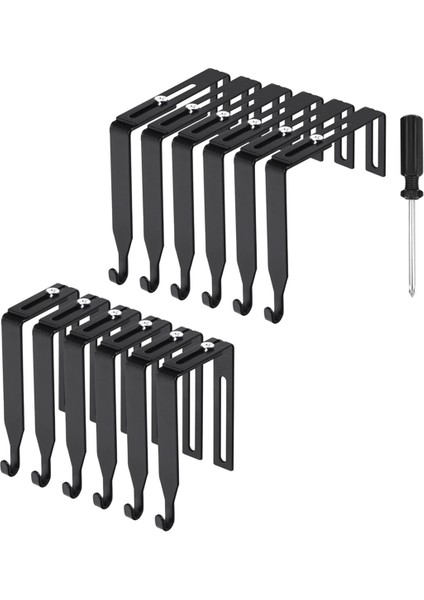 Hücre Askıları Evrensel Bölme Askı Seti Metal Siyah Hücre Kancaları Kapı Ayna Askısı Hücre Duvar Kancaları 12 Adet (Yurt Dışından)