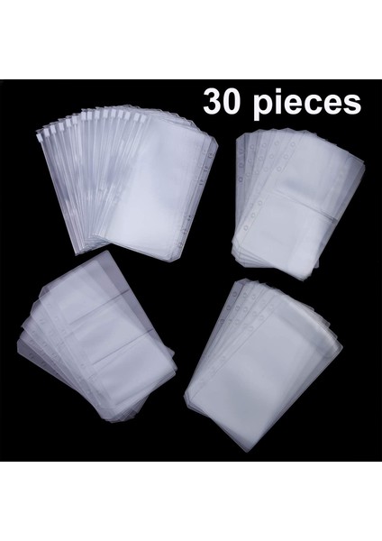 A6 Boyutu Gevşek Yaprak Çanta Cepler Bağlayıcı Fermuar Klasörleri Dizüstü Yedekler Dolgu Organizatör Su Geçirmez Pvc Kese Iş Çantası (Yurt Dışından) fırsatları