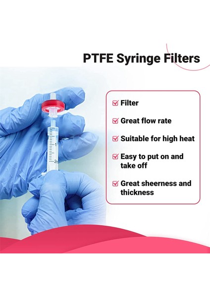 100 Adet Şırınga Filtreleri Ptfe Hidrofobik 0.22UM Membran 13MM Gözenek Filtrasyonu Steril Olmayan Şırınga Laboratuvar Filtreleri (Yurt Dışından) indirimleri