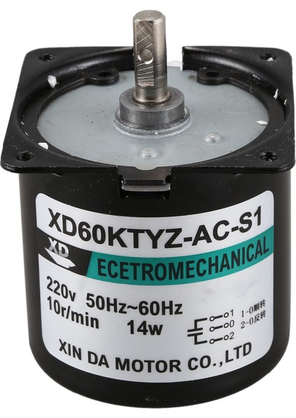 2x 60KTYZ Ac Motor 220V 10RPM Kalıcı Manyetik Elektrik Senkron Motor 14W Kalıcı Mıknatıslı Motor (Yurt Dışından) fiyatları