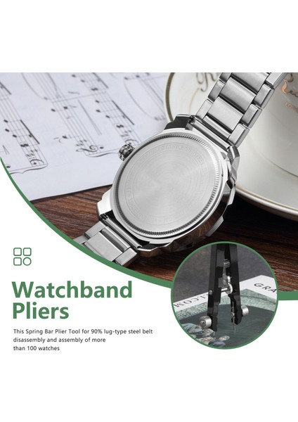Saat Yay Çubuğu Pense Alet Seti, Kordonlu Saat Pensesi, Yay Çubuğu Cımbız Aracı, Saat Bahar Çubuğu Pimlerinin Çıkarılması için (Yurt Dışından) indirimleri
