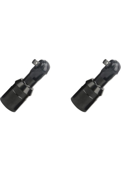2x Cırcır Anahtarı Kafası 3/8 Inç Kare Sürücü 10MM Ağır Hizmet Tipi Elektrikli Akülü Cırcır Anahtarı Endüstriyel Sınıf Aracı (Yurt Dışından)