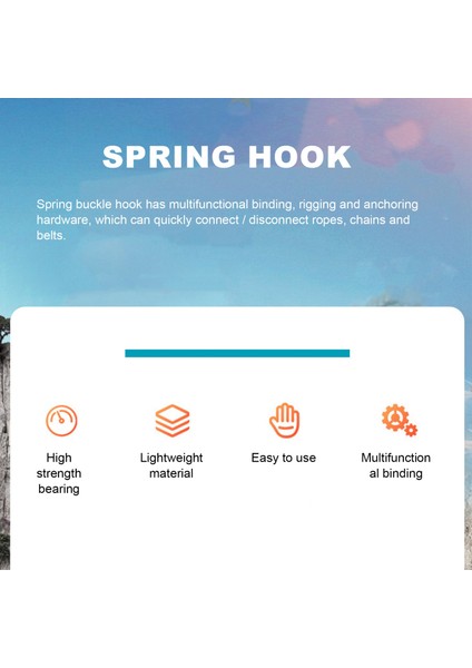 6 Adet Paslanmaz Çelik Yaylı Kanca Karabina, Küçük Karabina, Bayraklar Tırmanma Için Paslanmaz Çelik Klipler (M6 ve M8) (Yurt Dışından) fiyatları