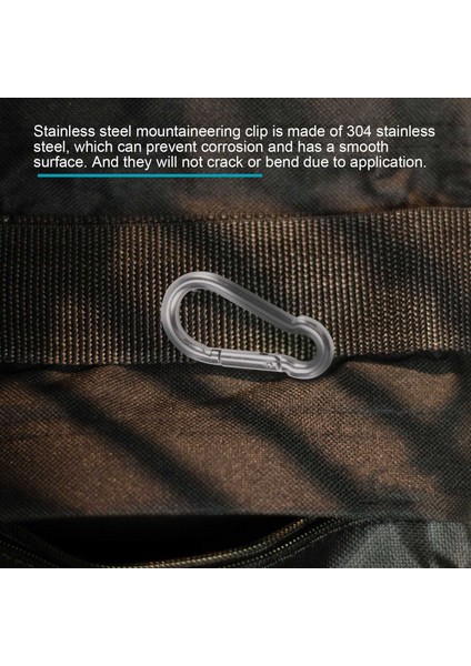 6 Adet Paslanmaz Çelik Yaylı Kanca Karabina, Küçük Karabina, Bayraklar Tırmanma Için Paslanmaz Çelik Klipler (M6 ve M8) (Yurt Dışından) modelleri