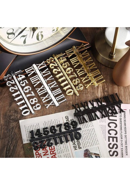 15 Parça Saat Rakamları Kiti Dıy Dijital Saat Numaraları Saat Eller Yedek Parçalar Saat Aksesuarları (Romen Rakamları) (Yurt Dışından) fırsatları