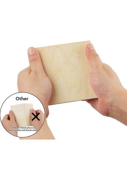 Bitmemiş Ahşap Parçalar 50 Adet 4 Inç Kare Boş Ahşap Doğal Dilimler Dıy El Sanatları Boyama Boyama Için Kesikler (Yurt Dışından) modelleri