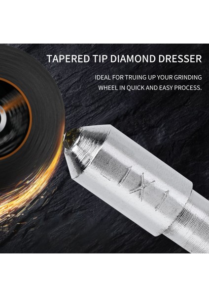 Taşlama Tekerleği Için 0,43" Çap 1,25 Ct Konik Uçlu Elmas Düzeltici (Yurt Dışından) fiyatları