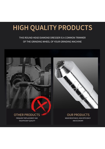 Taşlama Tekerleği Için 0,43" Çap 1,25 Ct Konik Uçlu Elmas Düzeltici (Yurt Dışından) indirimleri