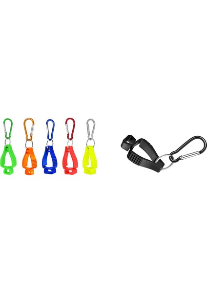 12 Adet Eldiven Klipleri Iş Eldiveni Tutucular Eldiven Kemer Klipsi Metal Karabinalar ile Inşaat Işçisi Için Koruyucu Emek (Yurt Dışından) modelleri