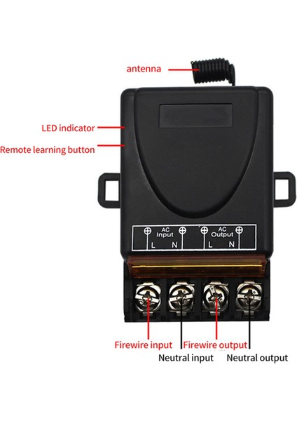 3x AC220V 30A 1ch 433MHZ Kablosuz Uzaktan Kumanda Anahtarı Rf Röle Alıcı + Elektrikli Aletler Için Açık/kapalı Verici Lamba (Yurt Dışından) modelleri