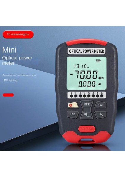 Fiber Optik Güç Ölçer Fiber Görsel Arıza Bulucu 10 Dalga Boyu Hassas Çip Kablolama Için Doğru Ölçüm D7 (Yurt Dışından)