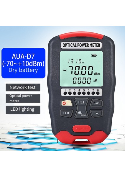 Fiber Optik Güç Ölçer Fiber Görsel Arıza Bulucu 10 Dalga Boyu Hassas Çip Kablolama Için Doğru Ölçüm D7 (Yurt Dışından)