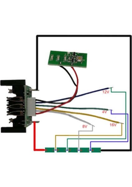20V DCB201 18V Lityum Pil Için Li-Ion Pil Bms Pcb Şarj Koruma Devre Kartı (Yurt Dışından)