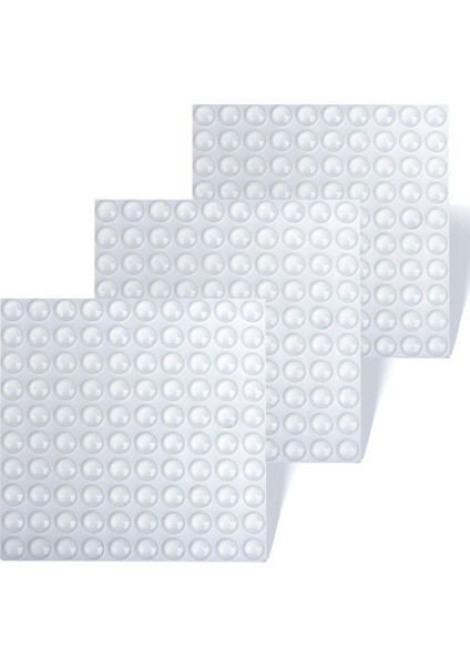 500 Adet Şeffaf Dolap Kapı Tamponları, Kendinden Yapışkanlı, Mutfak Dolabı Için Ses Sönümleme Kabini Tıpaları 10MM x 3mm (Yurt Dışından)
