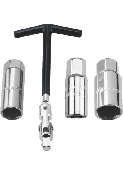 Araba Motosiklet Tamir Aracı Kiti Buji Temizleme Aracı Lokma Anahtar 16MM /18MM/21MMT-KOLU Anahtarı (Yurt Dışından)