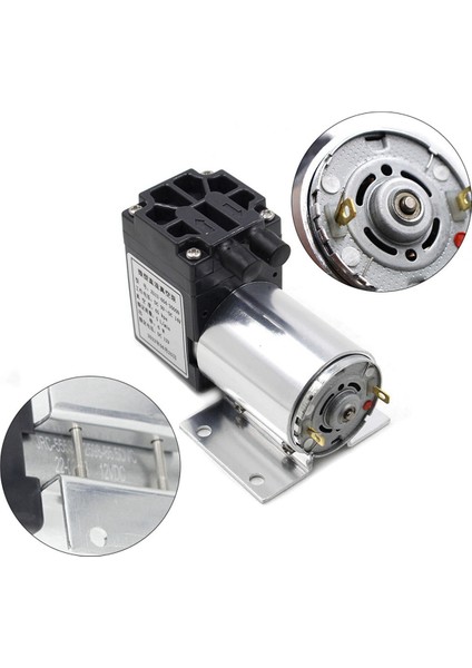 2x 65-120KPA DC12V 6 W Mini Vakum Pompası Negatif Basınç Emme Pompası Gaz Analizi Örnekleme Için Tutucu ile (Yurt Dışından)