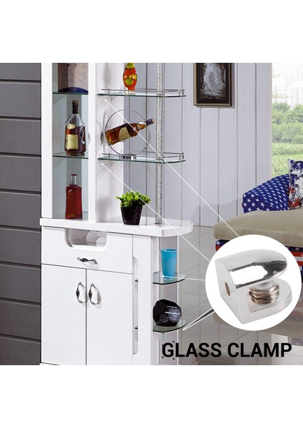 12 Adet Cam Parantez Ayarlanabilir Çinko Alaşımlı Cam Klip Raf Kelepçesi Tutucu Düz Arka Montaj Tutucu Merdiven Küpeşte (Yurt Dışından) indirimleri