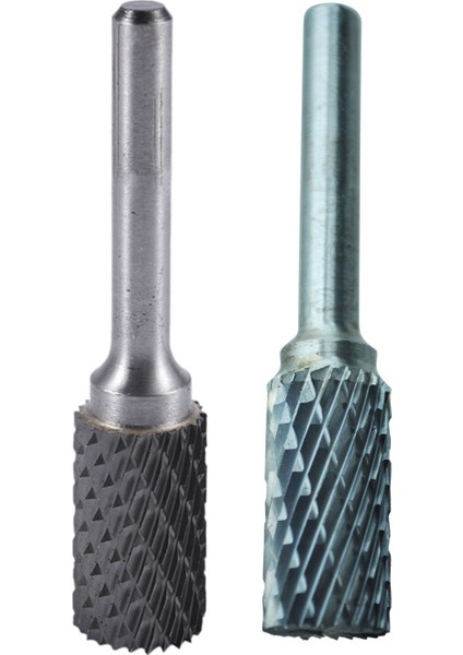 Silindirik Tungsten Karbür Döner Çapak 12MM Kafa Çapı ve 14MM x 25MM Çift Kesim Silindirik Tungsten Karbür Döner Eğe Ucu (Yurt Dışından)