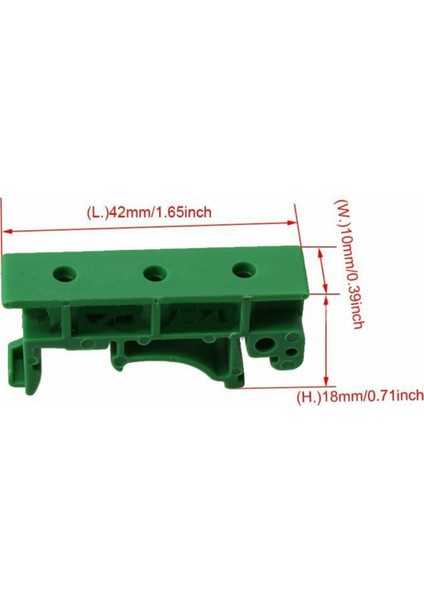 100 Adet Drg-01 Pcb Dın 35 Ray Montaj Montaj Desteği Adaptörü Devre Braketi Tutucu Taşıyıcı Klipler Konnektörler (Yurt Dışından)