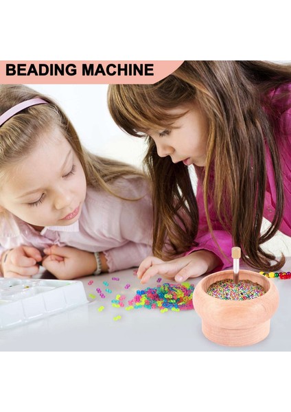 Dıy Yapımı Boncuk Spinner Tutucu Mücevher Atölyesi Ahşap El Sanatları Projesi Çekme Büyük Göz Iğne Hediyeler (Yurt Dışından)