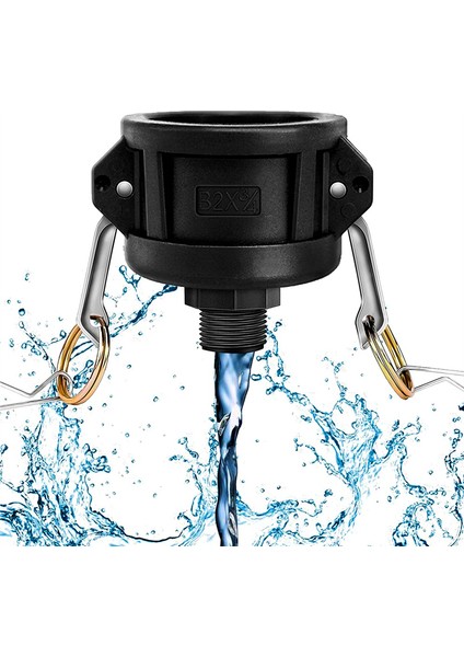 Ibc Tote Parçaları 275 330 Galon Tote Tankı-2 Inç Kam Kilidi Parçaları-3/4 Inç Erkek Bahçe Konu Ibc Tote Adaptörü (Yurt Dışından)