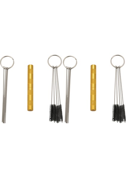 2 Set 11'i 1 Arada Airbrush Temizleyici Aksesuarları, Paslanmaz Çelik Fırçalar ve Iğne ile | Profesyonel Temizlik (Yurt Dışından)