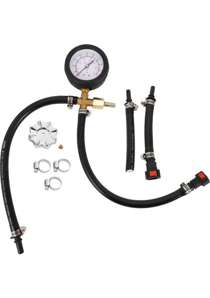Valf 0-100PSI ile Hızlı Bağlantılı Yakıt Enjeksiyon Pompası Basınç Test Cihazı Ölçer (Yurt Dışından)