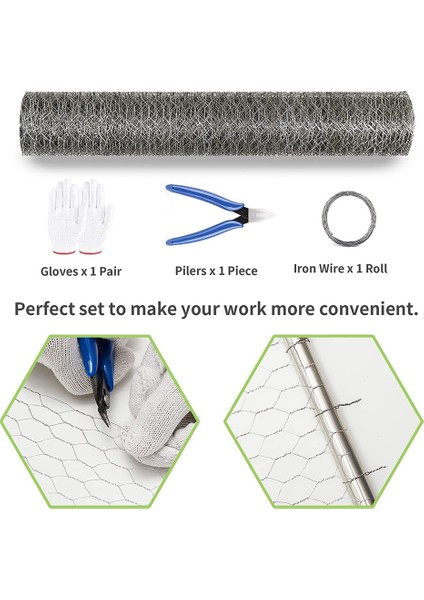 Tavuk Teli 16.9 Inç x 49.2 Feet Altıgen Galvanizli Örgü Kümes Hayvanları Tel Örgü Bahçe Çit Bariyeri Pet Eskrim Için (Yurt Dışından) fiyatları