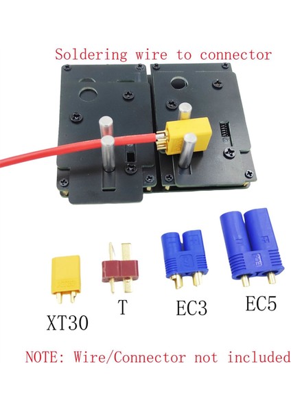 Kaynak Lehimleme Yalıtım Istasyonu Jig Rc Aracı Silikon Tel Kelepçesi XT90 XT60 0-24AWG Silikon Tel XT30 T Fiş (Yurt Dışından)
