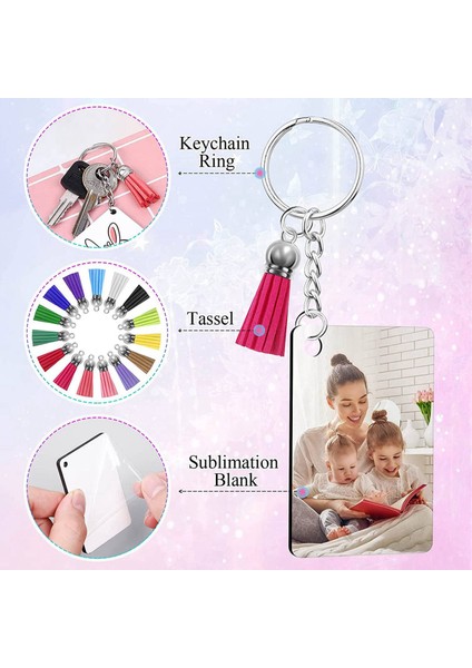 Süblimasyon Anahtarlık Boşlukları Toplu, 240 Adet Püsküllü Süblimasyon Anahtarlık Boşlukları Seti, Anahtarlık Daire, Anahtarlık (Yurt Dışından) fırsatları