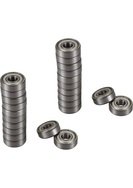24 Adet 608Z 22MM x 8mm x 7mm Tek Sıralı Sabit Bilyalı Rulman (Yurt Dışından)