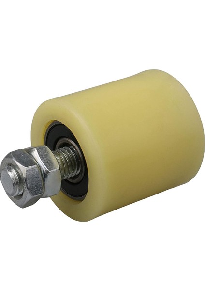 2 Adet 48X50MM Sarı Gümüş Naylon Çelik Düz Makaralı Rulman Kılavuz Tekerlek 6201 M12 Vida Elektrikli Kapı Sürgülü Kapı (Yurt Dışından)