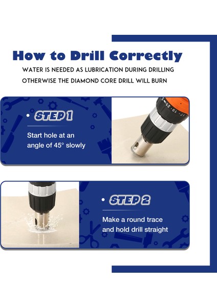 5 Adet Elmas Fayans Delik Testere Matkap Ucu Uç Seti Kesme (Yurt Dışından) fırsatları