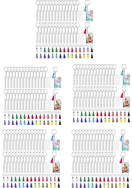 Süblimasyon Anahtarlık Boşlukları Toplu, 150 Süblimasyon Anahtarlık Boşlukları Seti Püsküllü, Anahtarlık Dairesi, Anahtarlık (Yurt Dışından)