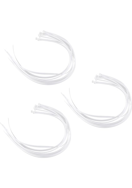 30X Ekstra Uzun 76CM Kablo Bağları Beyaz Zip Sarar (Yurt Dışından)