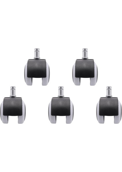 50MM Ofis Koltuğu Makaralı Tekerlekler - 5'li Set - Siyah&beyaz (Yurt Dışından)