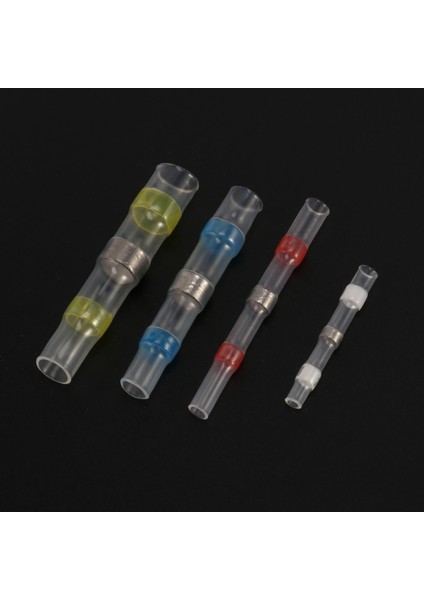 Lehimli Kendinden Lehim Isıyla Daralan Butt Konnektörleri, Su Geçirmez Lehim Teli Konnektörleri, Tüm Elektrikli Lehim Teli Ekleme ve Onarımı Için Lehim Kollu (130 Adet) (Yurt Dışından) indirimleri