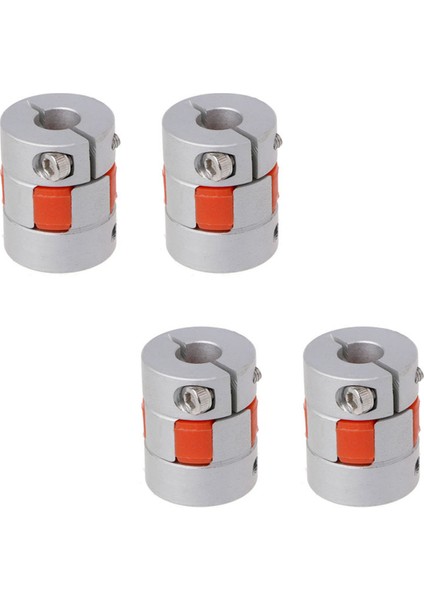 4 Adet 5mm x 8mm x 25MM Cnc Step Motor Esnek Erik Çene Şaft Kaplini Çoğaltıcı Yeni (Yurt Dışından)