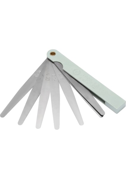 Sodıal(R) Gümüş Ton Metal Metrik Boşluk Kalınlığı Feeler Ölçer Bıçakları 0.02-1mm Aracı (Yurt Dışından)