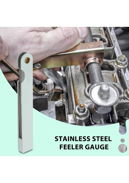 Sodıal(R) Gümüş Ton Metal Metrik Boşluk Kalınlığı Feeler Ölçer Bıçakları 0.02-1mm Aracı (Yurt Dışından)