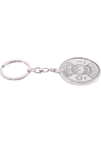 4x Sürekli Takvim Anahtarlık Anahtarlık Benzersiz Metal Anahtarlık Yüzük 50 Yıl Yeni Sıcak (Yurt Dışından) fiyatları