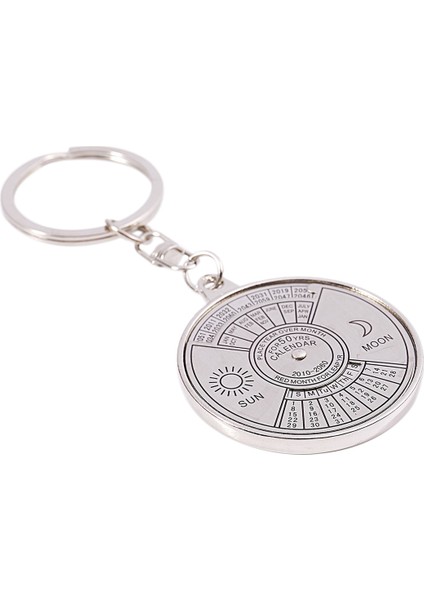 4x Sürekli Takvim Anahtarlık Anahtarlık Benzersiz Metal Anahtarlık Yüzük 50 Yıl Yeni Sıcak (Yurt Dışından) modelleri