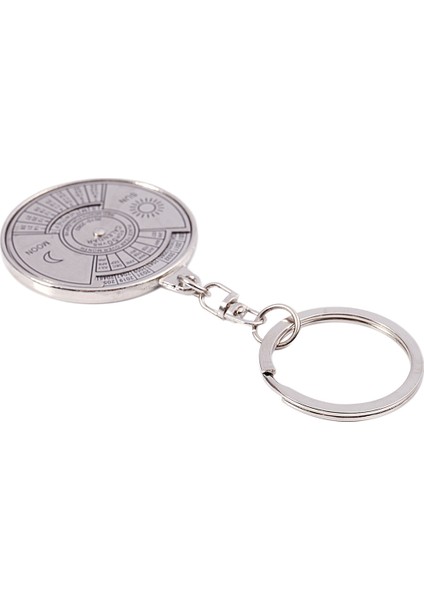 4x Sürekli Takvim Anahtarlık Anahtarlık Benzersiz Metal Anahtarlık Yüzük 50 Yıl Yeni Sıcak (Yurt Dışından) fırsatları