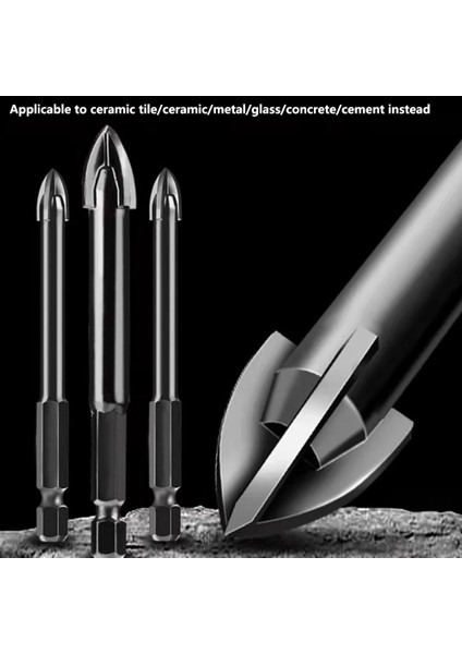 Seramik Matkap Ucu Altıgen Fayans Matkap Ucu Beton Çimento Duvar Delme Matkap 8mm (Yurt Dışından)
