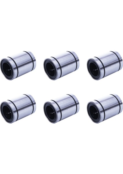 6x LM20UU 20MM Iç Çap Doğrusal Hareket Bilyalı Rulman Burç Gümüş (Yurt Dışından)