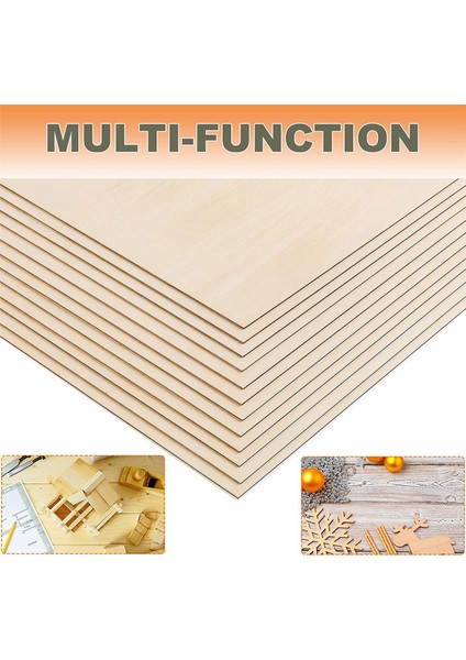 50 Paket 4 x 4 Inç Bitmemiş Balsawood Levhalar, 1/16 Inç Ince Ahşap Levhalar El Sanatları Için Ahşap Tahta Kontrplak (Yurt Dışından)
