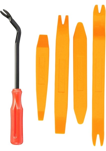 5 Parçalı Temizleme Alet Seti Plastik Kaldırma Çubuğu Kapı Paneli Sökme ve Değiştirme Iç Tornavida Bakım Aracı (Yurt Dışından)