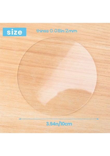 18 Adet Şeffaf Akrilik Disk 4 Inç Daire Akrilik Levha Kalın Daire Akrilik Yuvarlar Boşluklar Akrilik Panel Dıy El Sanatları Için (Yurt Dışından) fırsatları